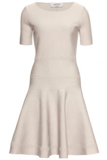 Yves Saint Laurent Flared Dress with Puckered Trim - Lyst