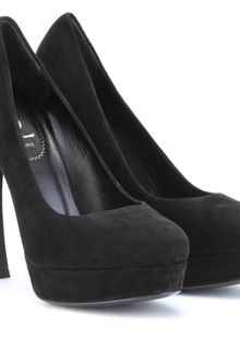 Yves Saint Laurent Gisele 105 Suede Pumps - Lyst