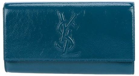 Yves Saint Laurent Belle De Jour Clutch in Blue (turquoise) - Lyst