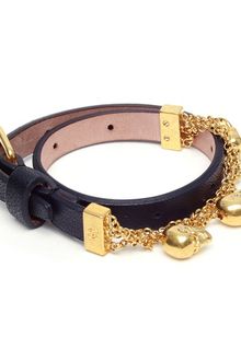 Alexander McQueen Leather and Skull Wrap Bracelet - Lyst