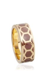 Astley Clarke Cappuccino Honeycomb Ring