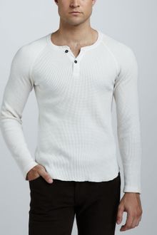Billy Reid Thermalknit Henley - Lyst