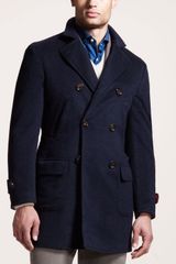 Brunello Cucinelli Double-Breasted Cashmere Coat