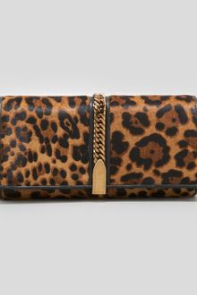 Christian Louboutin Alina Leopardprint Calf Hair Clutch - Lyst