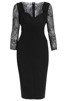 Elie Saab Lace Sleeve Dress - Lyst