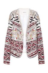 Emilio Pucci Embellished Wool Silk and Cottonblend Jacket