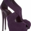 Giuseppe Zanotti Sharon Suede Platform Sandals in Purple (prune) - Lyst
