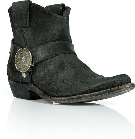 goose suede cowboy deluxe boots golden brand