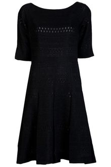 Lela Rose Boatneck Dress - Lyst