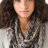 Missoni Infinity Zig Zag Scarf in Gray (grey) - Lyst