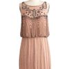 Modcloth A Friend in Beads Dress in Beige (silver) - Lyst