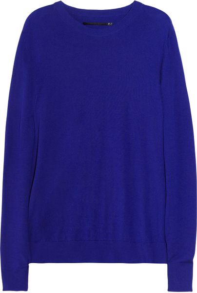 Proenza Schouler Merino Wool Sweater in Blue (cobalt) - Lyst