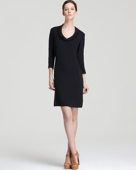 Raoul Niki Cowlneck Dress in Black - Lyst