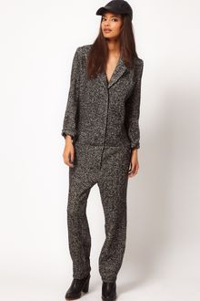 Asos Asos Tweed Boiler Jump - Lyst