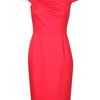 Valentino Fine Wool Bow Dress in Pink (coral) - Lyst