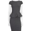 Alice + Olivia Adeline Peplum Dress in Gray (grey) - Lyst