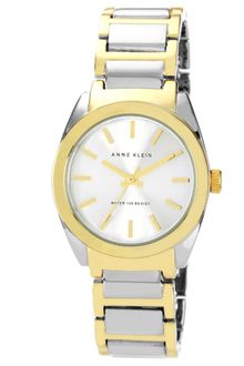 Anne Klein Womens Two Tone Adjustable Bracelet 32mm Ak - Lyst
