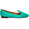 Avec Moderation Mare Calf Hair Dress Slippers in Green - Lyst
