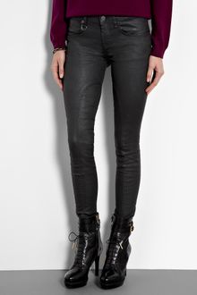Burberry Brit Black Wax Coated Pilton Skinny Jeans - Lyst