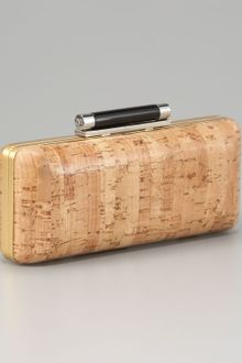 Diane Von Furstenberg Cork Tonda Clutch - Lyst
