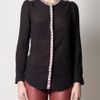 Etoile Isabel Marant Flower Blouse in Black - Lyst