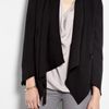 Helmut Lang Drape Suiting Jacket in Black - Lyst