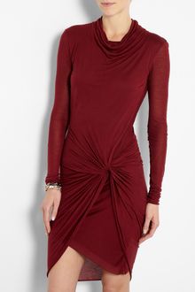 Helmut Lang Slack Jersey Twist Waist Dress - Lyst