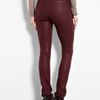 Helmut Lang Gloss Wash 5 Pocket Skinny Jeans in Red - Lyst