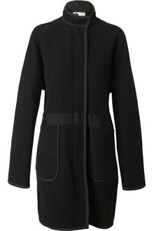 Lanvin Boiled Wool Cloth Coat - Lyst
