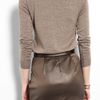 Moschino Cheap & Chic Lace Insert Wool Knit in Gray - Lyst