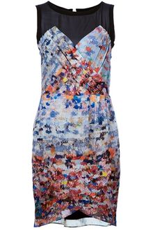 Mw Matthew Williamson Floral Print Dress - Lyst