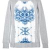 Preen Kitten China Print Silk Front Jumper in Blue (grey) - Lyst