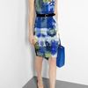 Preen Willow Multicoloured Stretch Cotton Pencil Dress in Blue (multicoloured) - Lyst