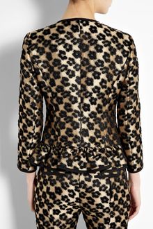 RED Valentino Leopard Taffeta Jacket - Lyst