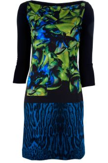 Roberto Cavalli Printed Dress - Lyst