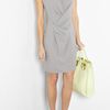 Helmut Lang Twisted Waist Wool Dress in Gray (grey) - Lyst