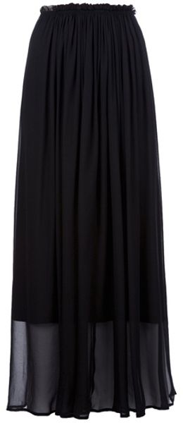 See By Chloé Sheer Maxi Skirt - Lyst
