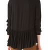 Tibi Gauzy Twill A Line Blouse in Black - Lyst