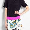 Tibi Printed Hem Silk Tshirt Dress in Black - Lyst