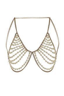 Topshop Pearl Bra Body Cover - Lyst