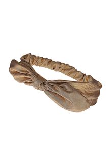 Topshop Metallic Bow Bandeau - Lyst