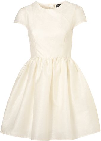 Topshop Sparkle Jaquard Prom Dress - Lyst