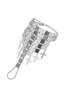 Topshop Square Cross Hand Chain - Lyst