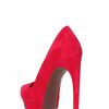 Alexander Mcqueen 130mm Suede Open Toe Pumps in Red (cherry) - Lyst