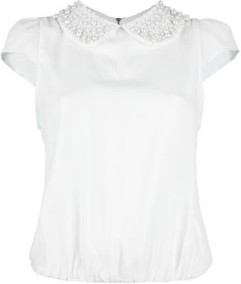 Alice + Olivia Embellished Blouse - Lyst