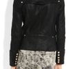 Balmain Shearling Biker Jacket in Black - Lyst