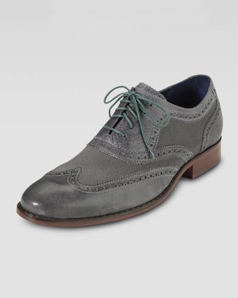 Cole Haan Air Colton Suede Brogue  - Lyst