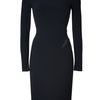 Emilio Pucci Black Silk Trim Sheath Dress in Black - Lyst