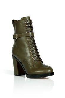 Givenchy Pistachio Laceup Leather Boots - Lyst