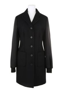 Jil Sander Black Quilted Coat in A Blend Of Virgin Wool and Cashmere - Lyst